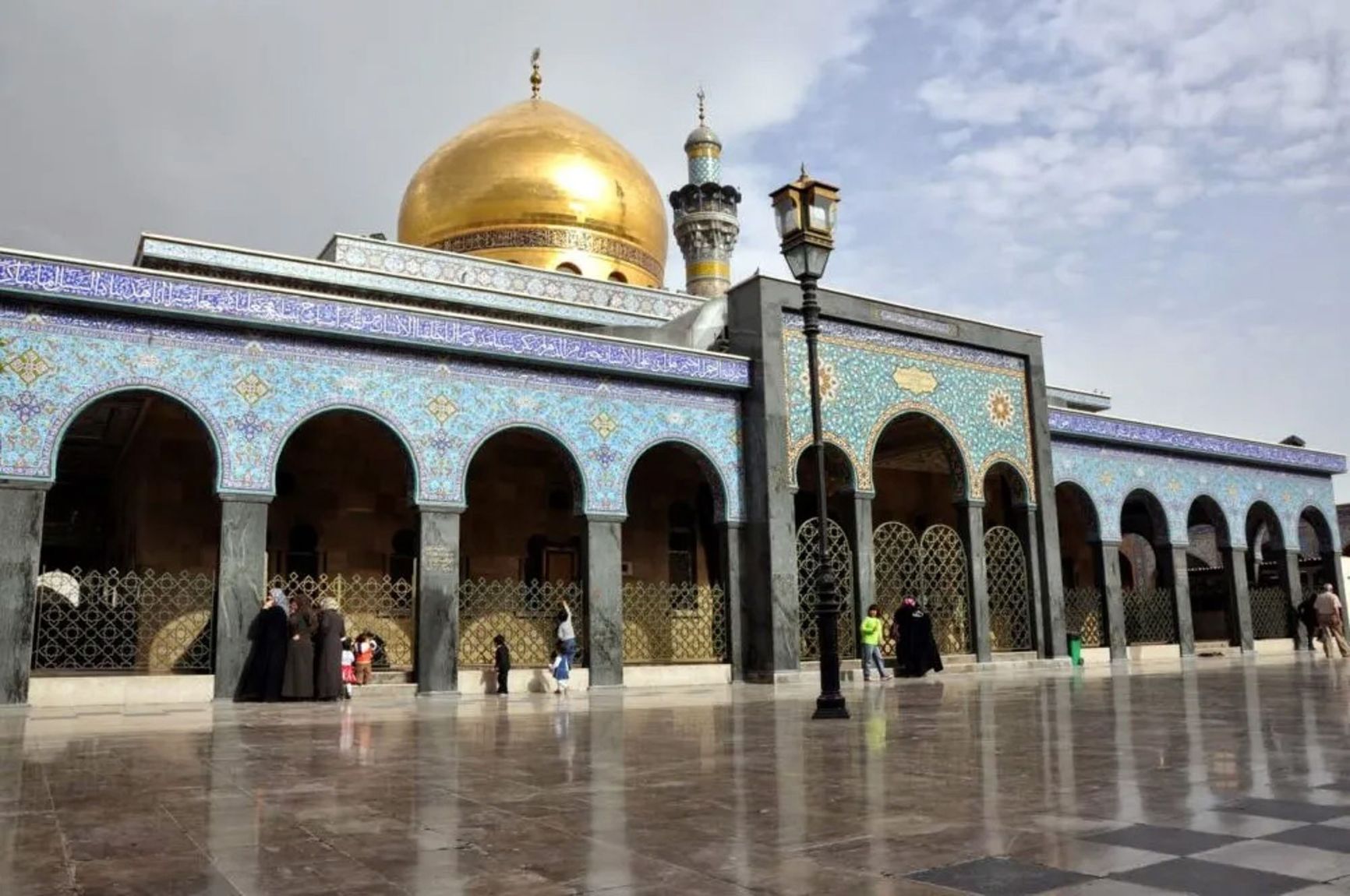 The tomb of Zainab, the Prophet’s granddaughter, is housed in a beautiful mosque clad in blue tiles