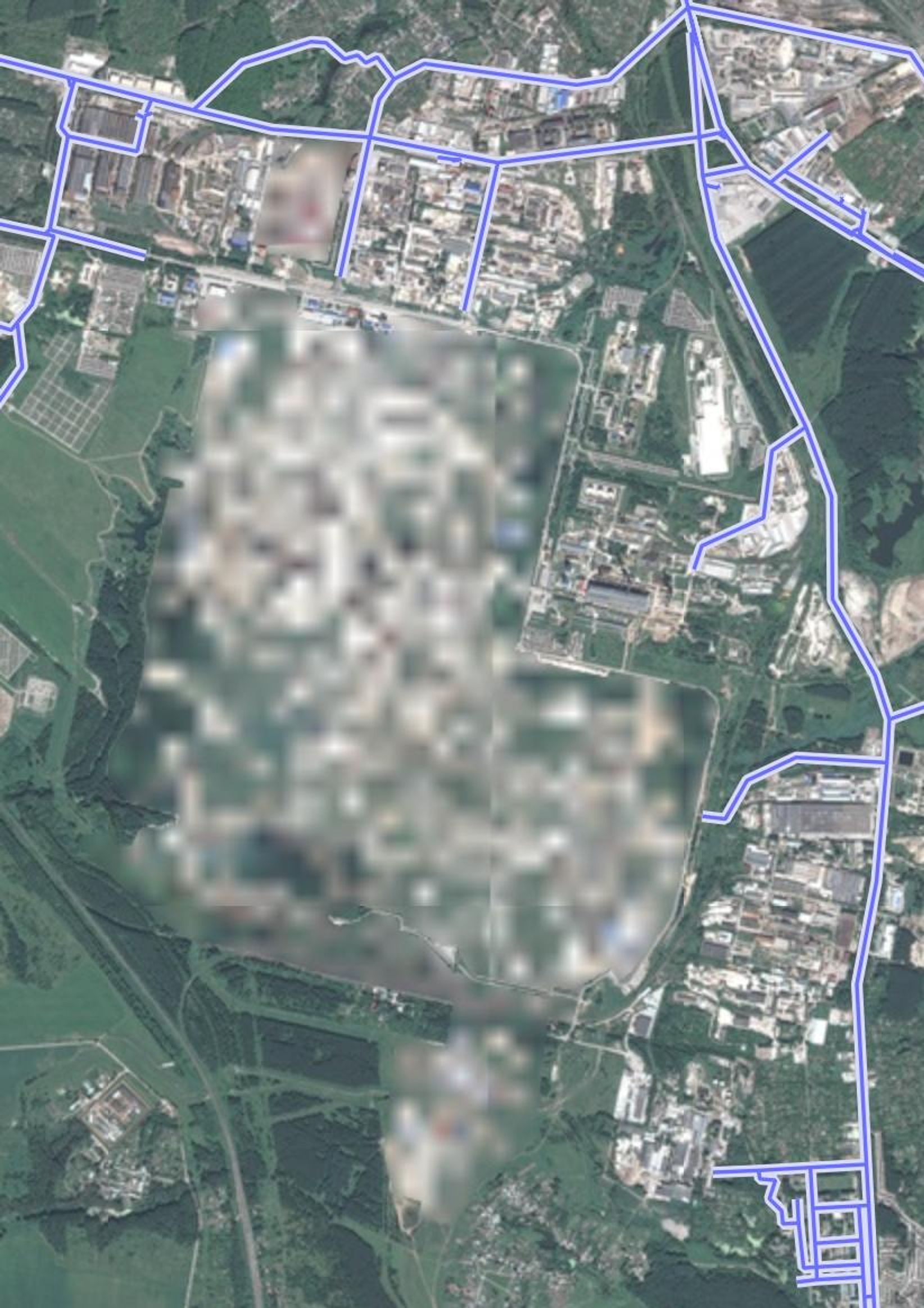 Вид на Рязанский НПЗ на «Яндекс. Картах»