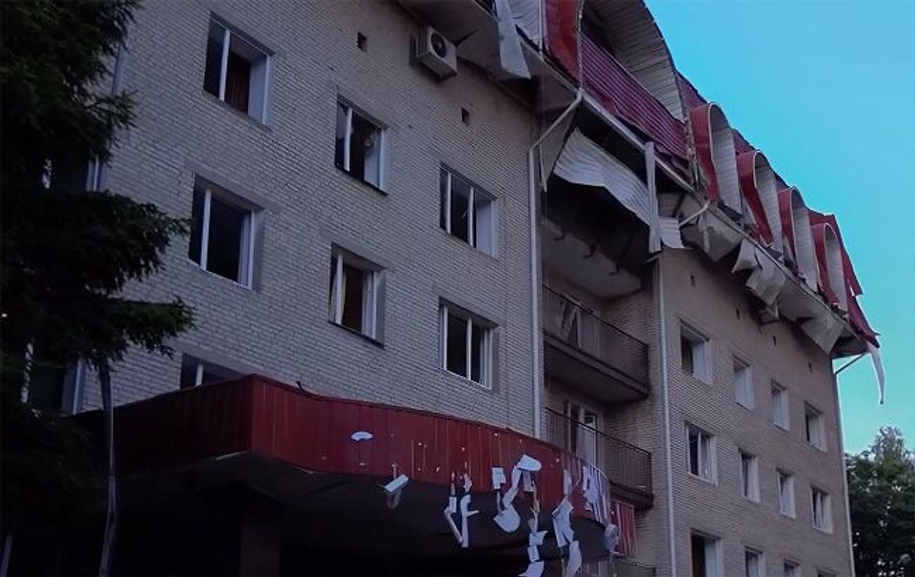 A hotel in Lutsk where Ukrainian athletes were staying was damaged by a Russian strike on June 6, 2025.