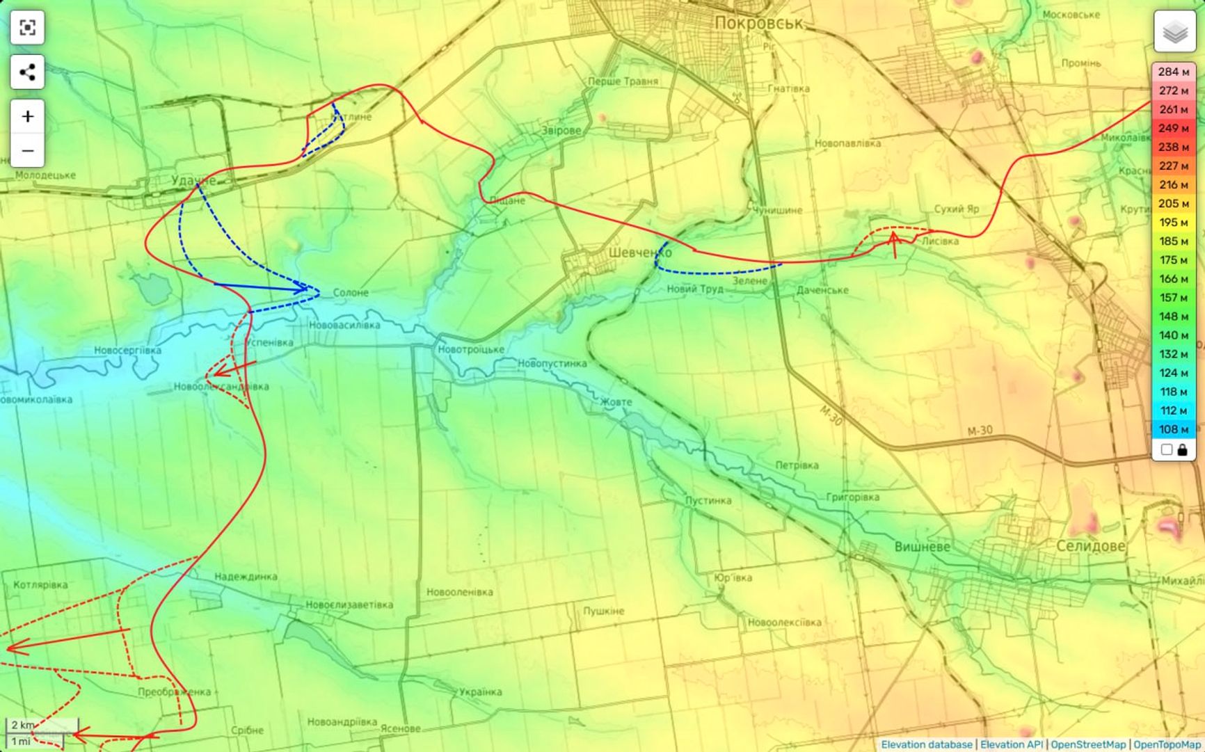 Ситуация к западу от Покровска по версии Юрия Подоляки 