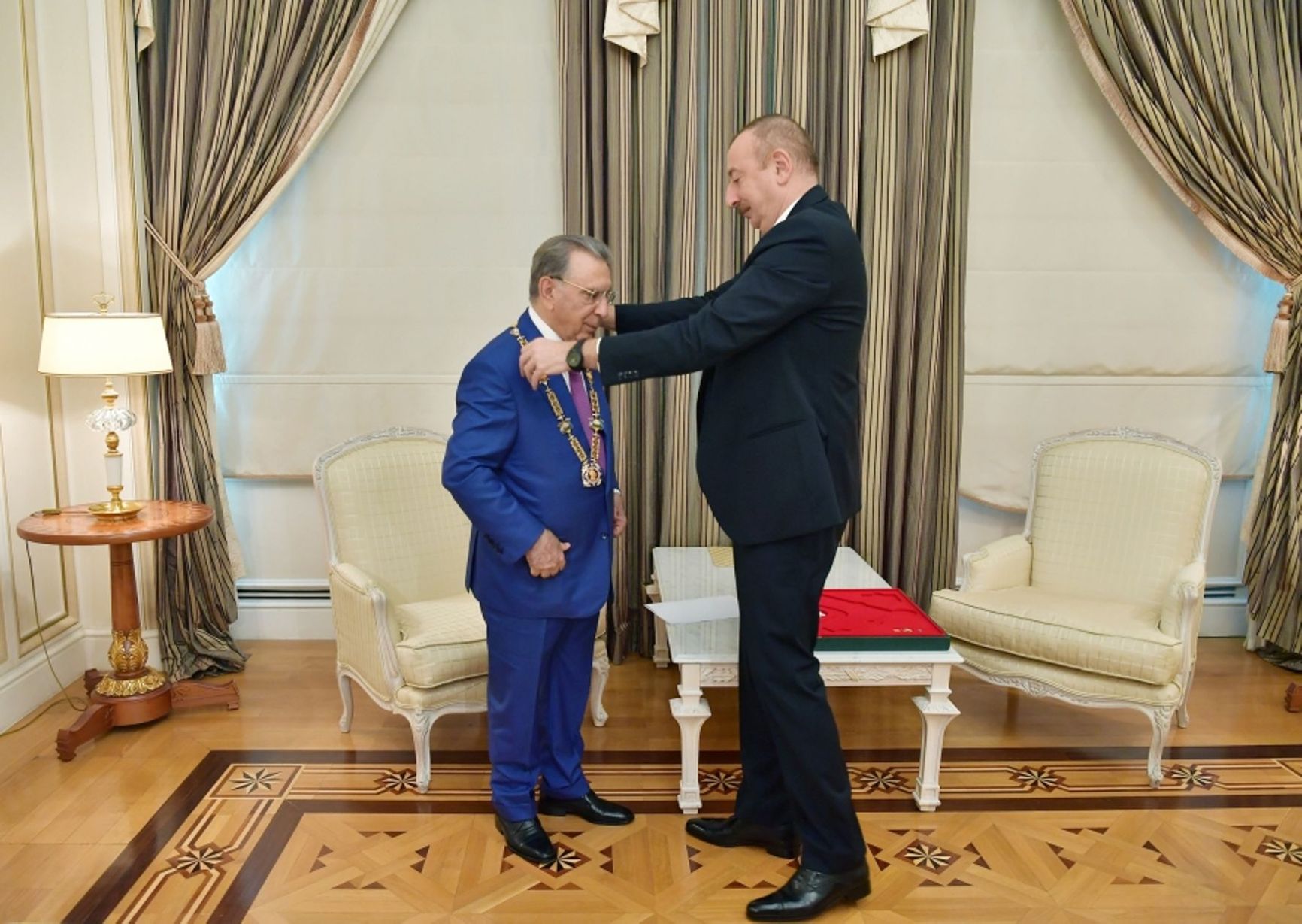Ilham Aliyev awards the future “conspirator” Ramiz Mehdiyev and personally sees him off into retirement